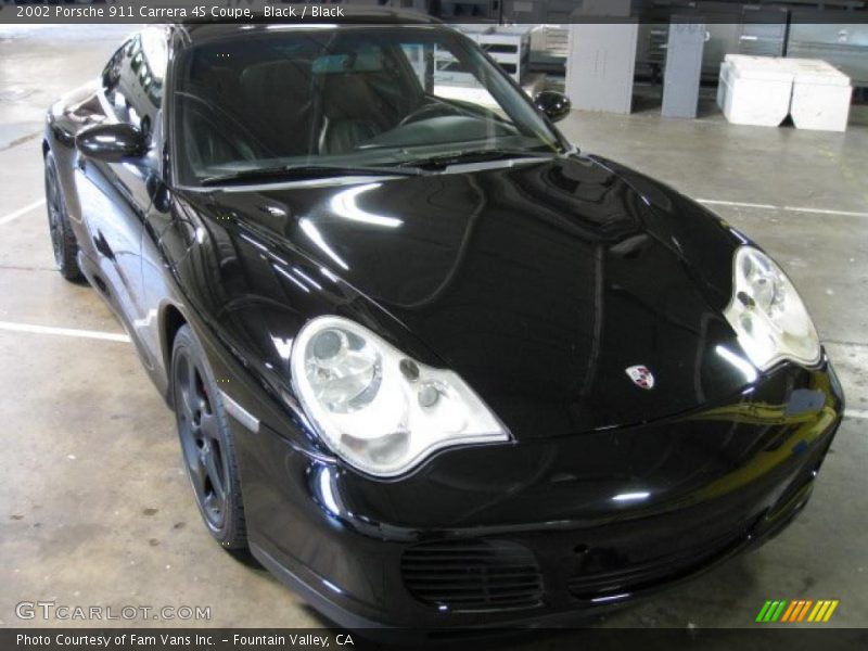 Black / Black 2002 Porsche 911 Carrera 4S Coupe