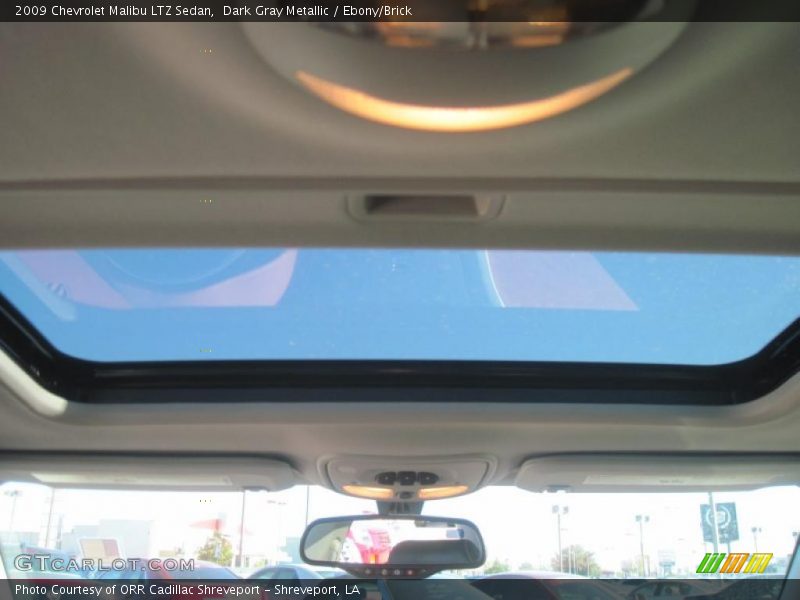 Dark Gray Metallic / Ebony/Brick 2009 Chevrolet Malibu LTZ Sedan