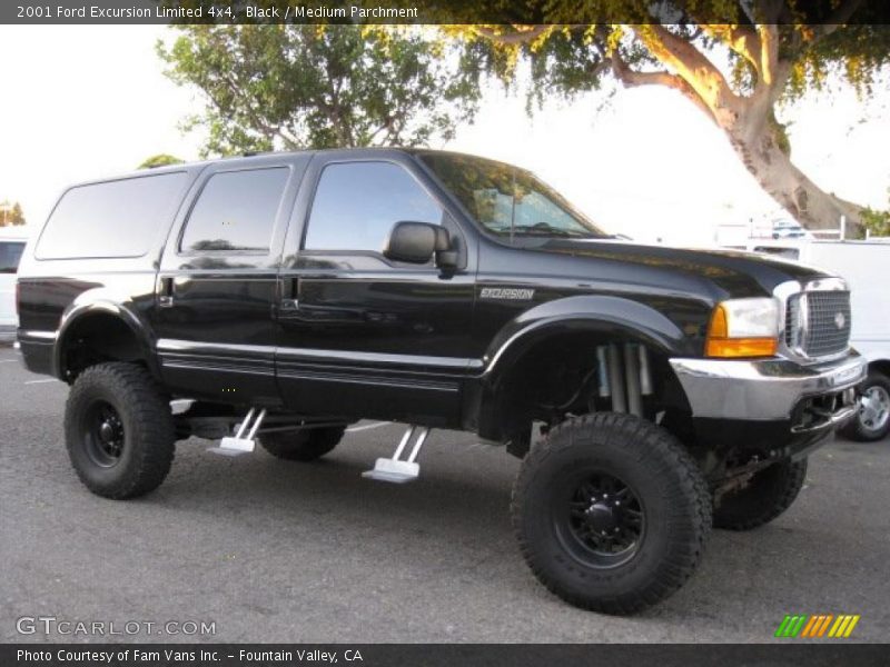 Black / Medium Parchment 2001 Ford Excursion Limited 4x4