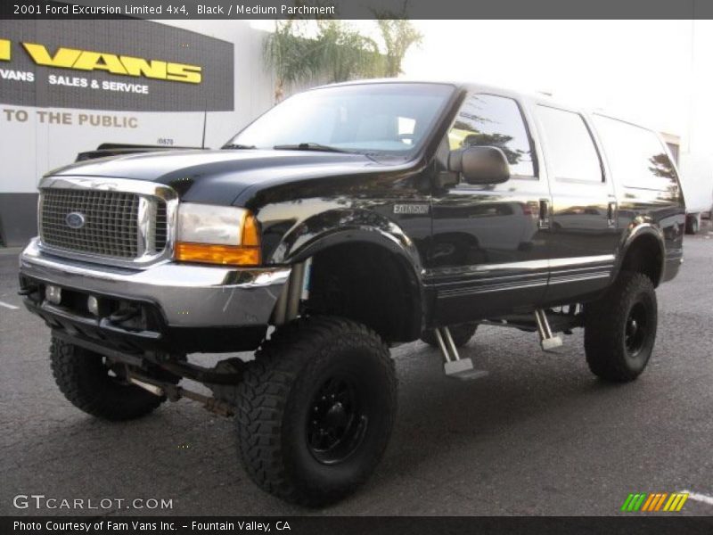 Black / Medium Parchment 2001 Ford Excursion Limited 4x4