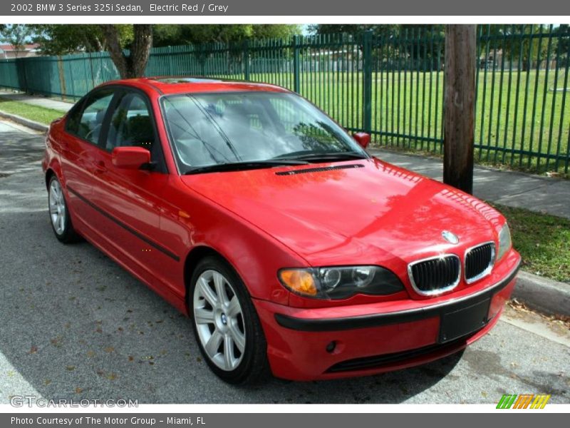 Electric Red / Grey 2002 BMW 3 Series 325i Sedan