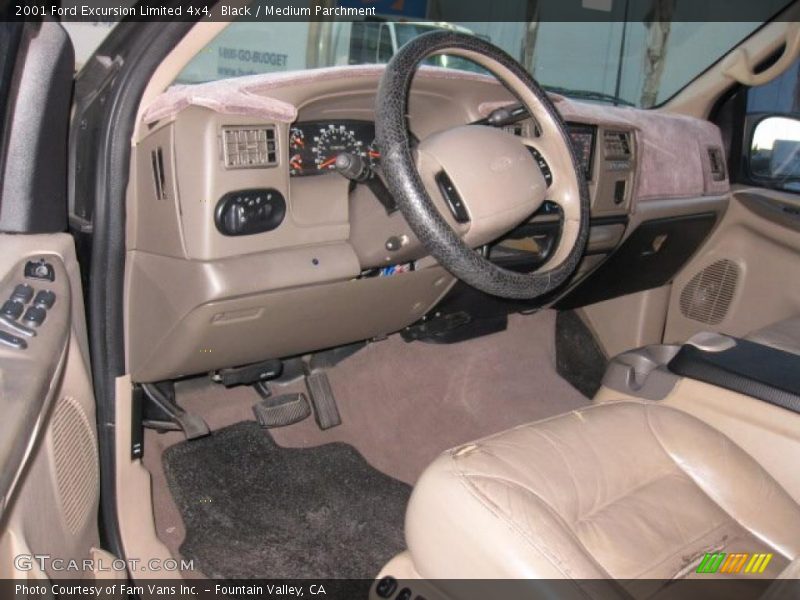 Black / Medium Parchment 2001 Ford Excursion Limited 4x4