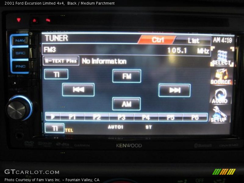 Black / Medium Parchment 2001 Ford Excursion Limited 4x4