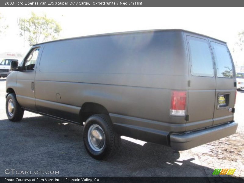 Oxford White / Medium Flint 2003 Ford E Series Van E350 Super Duty Cargo