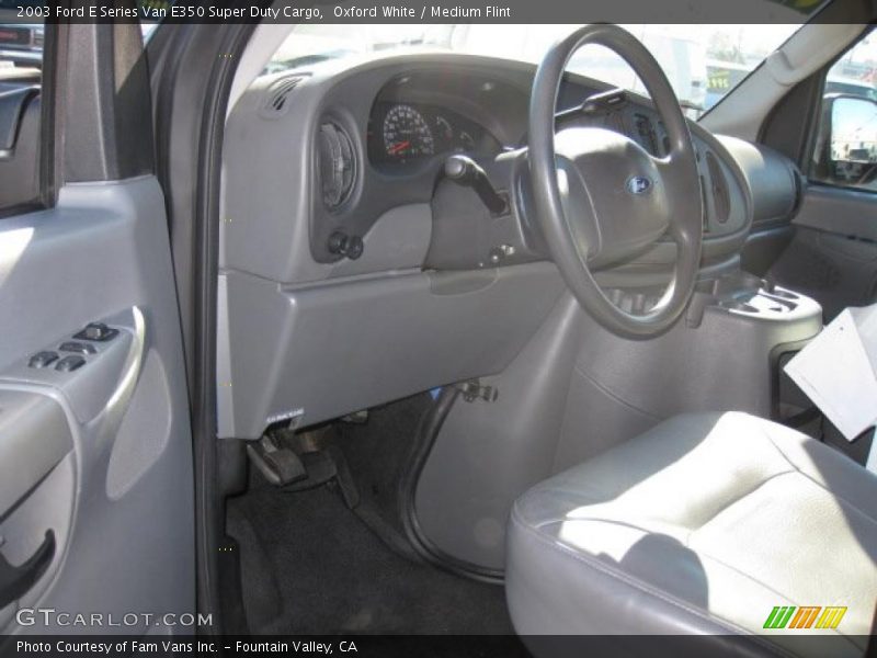 Oxford White / Medium Flint 2003 Ford E Series Van E350 Super Duty Cargo