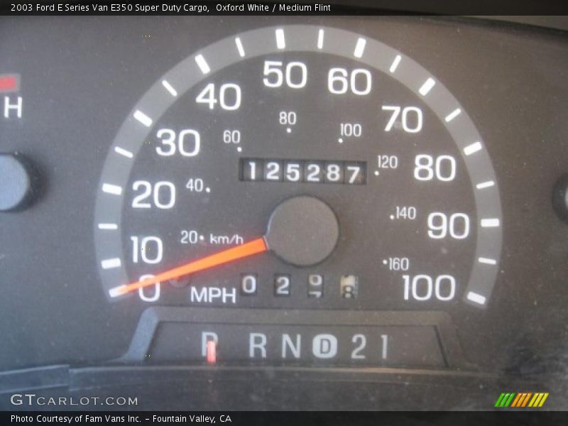 Oxford White / Medium Flint 2003 Ford E Series Van E350 Super Duty Cargo