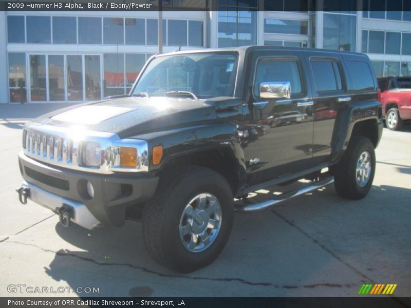 Black / Ebony/Pewter 2009 Hummer H3 Alpha
