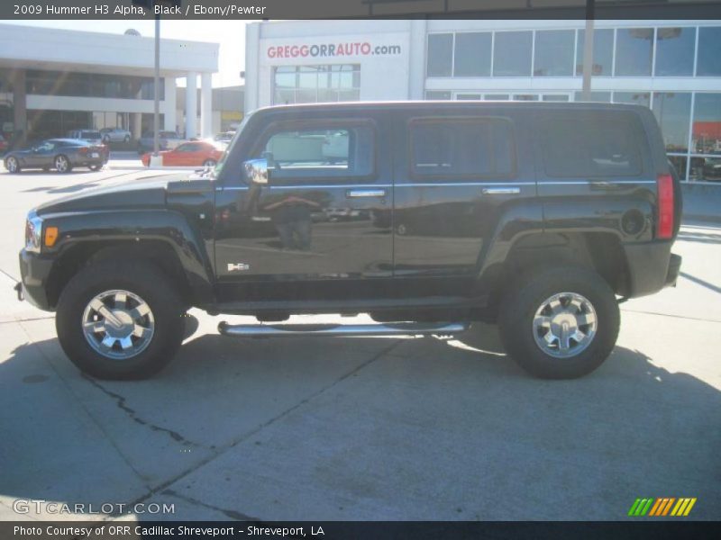 Black / Ebony/Pewter 2009 Hummer H3 Alpha