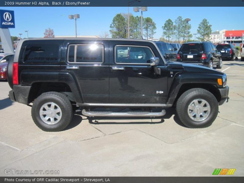 Black / Ebony/Pewter 2009 Hummer H3 Alpha