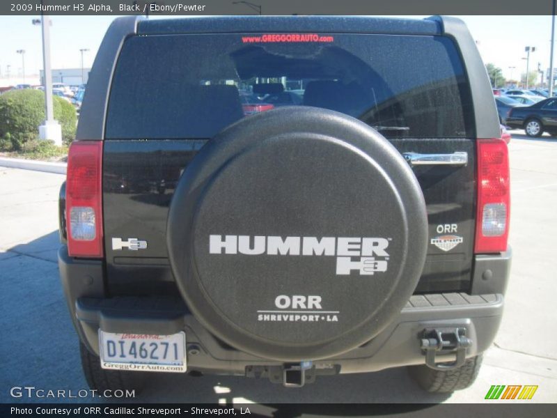 Black / Ebony/Pewter 2009 Hummer H3 Alpha