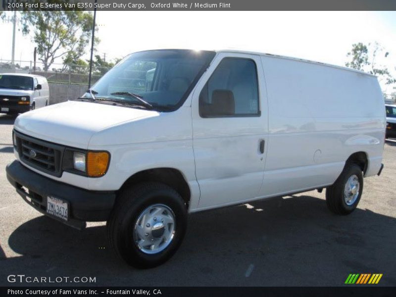 Oxford White / Medium Flint 2004 Ford E Series Van E350 Super Duty Cargo
