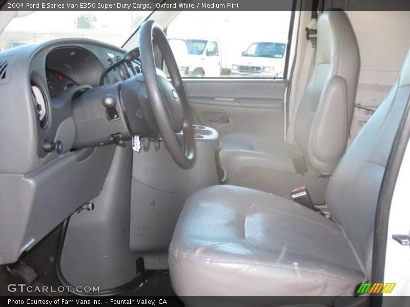 Oxford White / Medium Flint 2004 Ford E Series Van E350 Super Duty Cargo