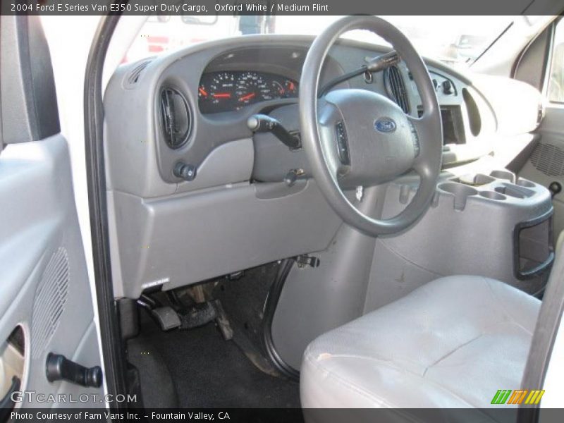 Oxford White / Medium Flint 2004 Ford E Series Van E350 Super Duty Cargo