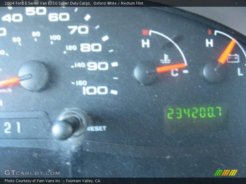Oxford White / Medium Flint 2004 Ford E Series Van E350 Super Duty Cargo