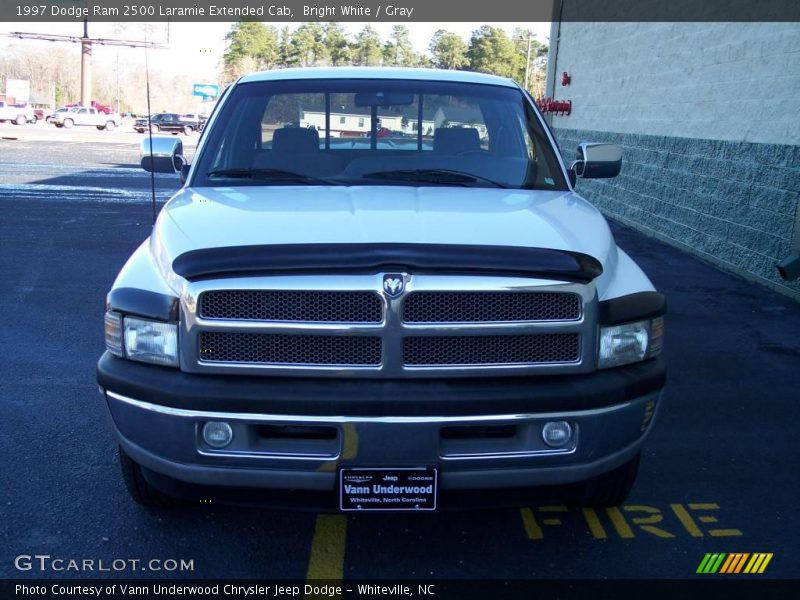 Bright White / Gray 1997 Dodge Ram 2500 Laramie Extended Cab