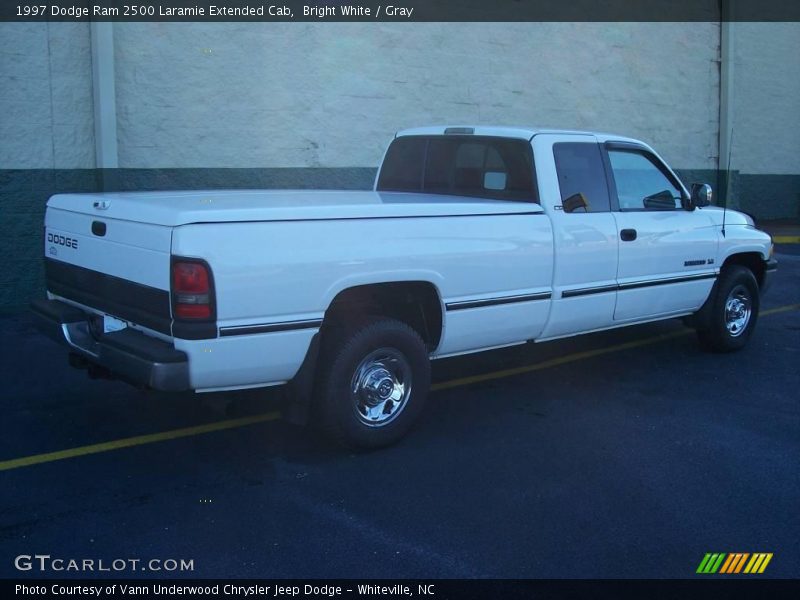 Bright White / Gray 1997 Dodge Ram 2500 Laramie Extended Cab