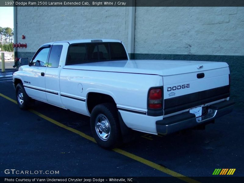 Bright White / Gray 1997 Dodge Ram 2500 Laramie Extended Cab
