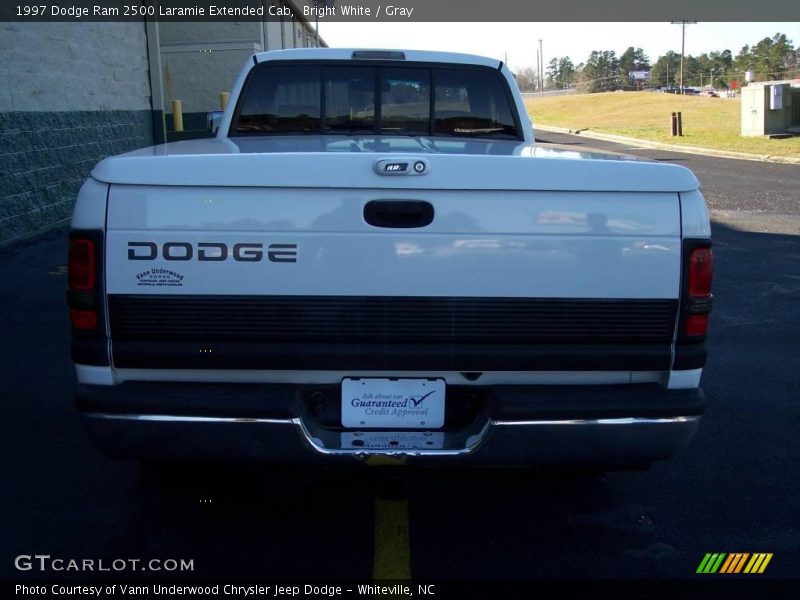 Bright White / Gray 1997 Dodge Ram 2500 Laramie Extended Cab