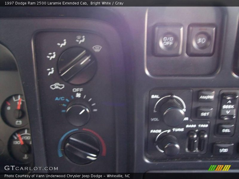 Bright White / Gray 1997 Dodge Ram 2500 Laramie Extended Cab