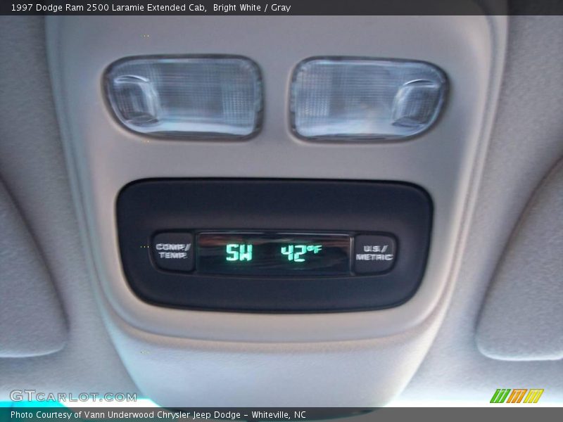 Bright White / Gray 1997 Dodge Ram 2500 Laramie Extended Cab