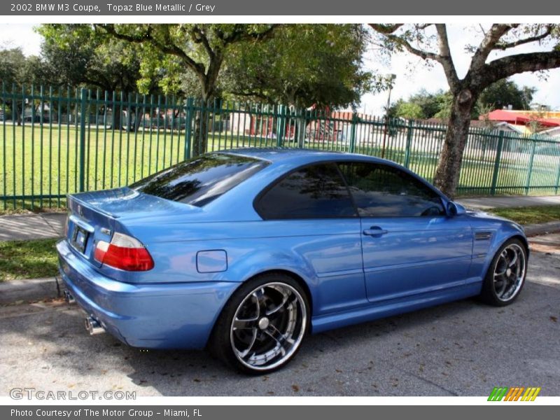 Topaz Blue Metallic / Grey 2002 BMW M3 Coupe