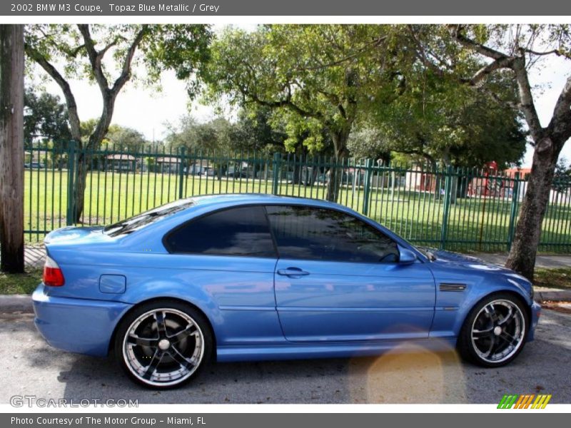 Topaz Blue Metallic / Grey 2002 BMW M3 Coupe