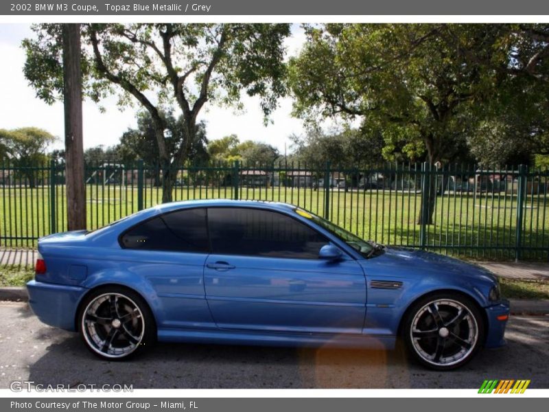 Topaz Blue Metallic / Grey 2002 BMW M3 Coupe