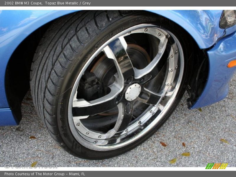 Topaz Blue Metallic / Grey 2002 BMW M3 Coupe