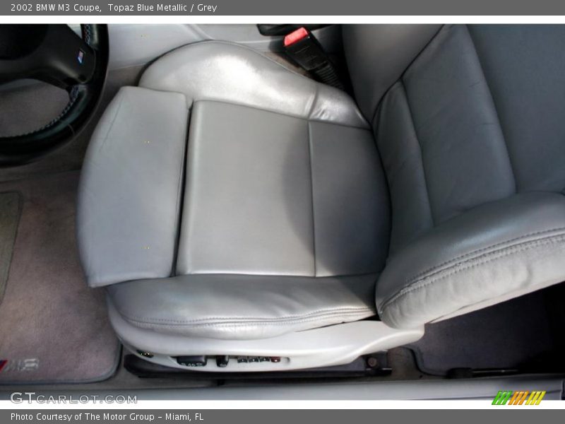 Topaz Blue Metallic / Grey 2002 BMW M3 Coupe