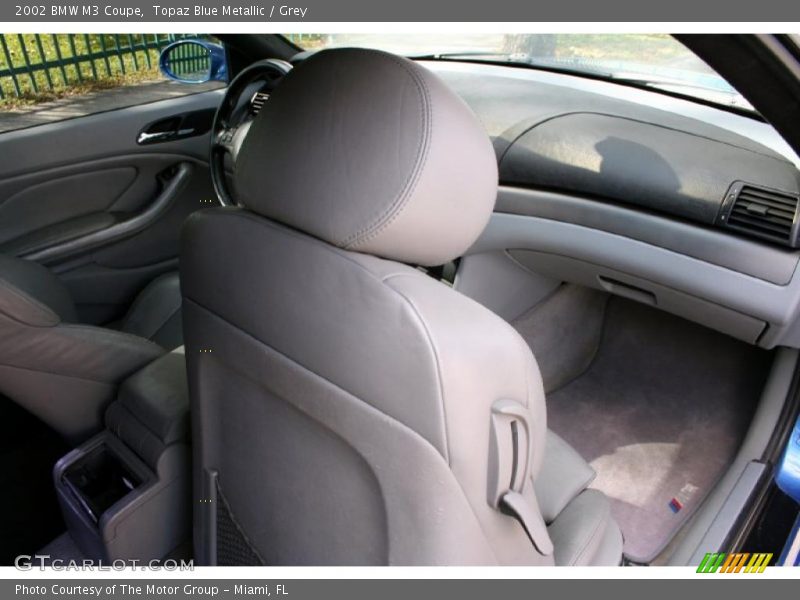 Topaz Blue Metallic / Grey 2002 BMW M3 Coupe