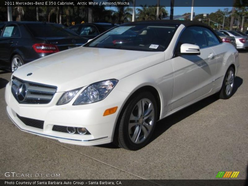 Arctic White / Almond/Mocha 2011 Mercedes-Benz E 350 Cabriolet