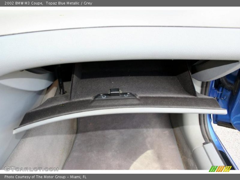 Topaz Blue Metallic / Grey 2002 BMW M3 Coupe