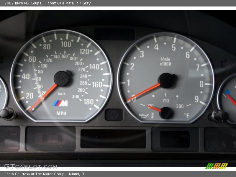 Topaz Blue Metallic / Grey 2002 BMW M3 Coupe