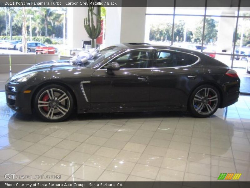 Carbon Grey Metallic / Black 2011 Porsche Panamera Turbo