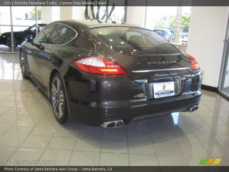 Carbon Grey Metallic / Black 2011 Porsche Panamera Turbo