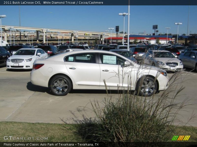 White Diamond Tricoat / Cocoa/Cashmere 2011 Buick LaCrosse CXS