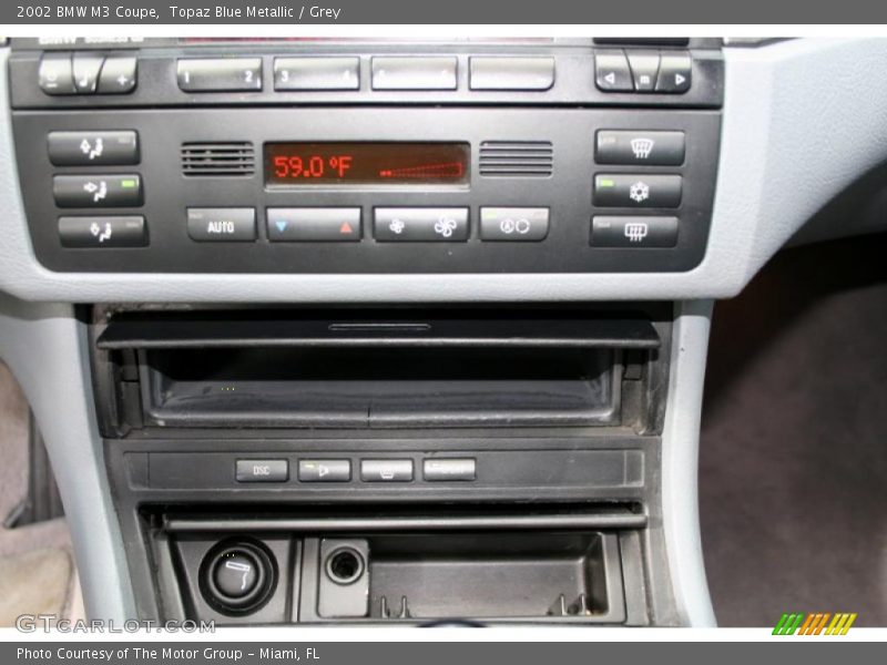 Controls of 2002 M3 Coupe