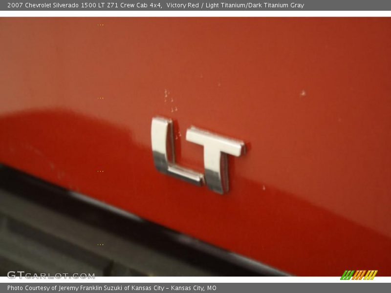 Victory Red / Light Titanium/Dark Titanium Gray 2007 Chevrolet Silverado 1500 LT Z71 Crew Cab 4x4