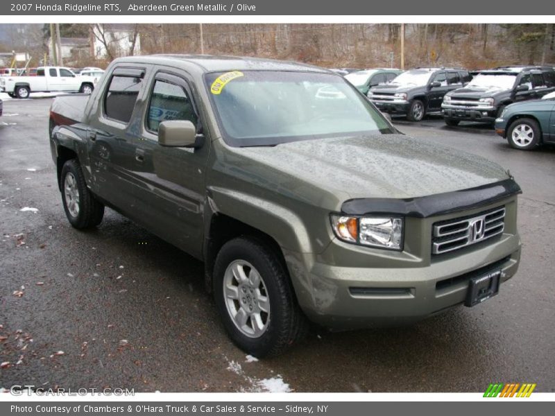 Aberdeen Green Metallic / Olive 2007 Honda Ridgeline RTS