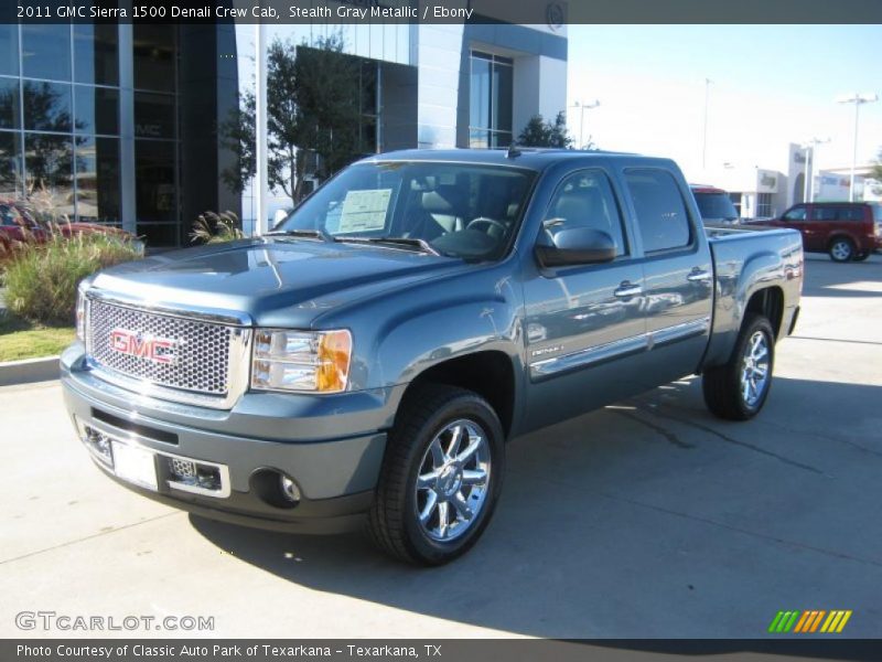 Stealth Gray Metallic / Ebony 2011 GMC Sierra 1500 Denali Crew Cab