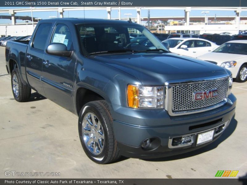Stealth Gray Metallic / Ebony 2011 GMC Sierra 1500 Denali Crew Cab