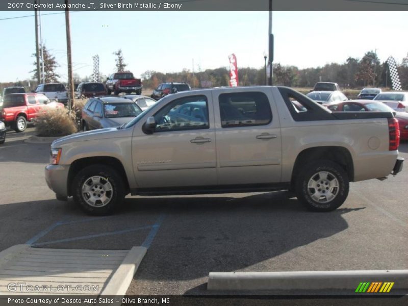 Silver Birch Metallic / Ebony 2007 Chevrolet Avalanche LT