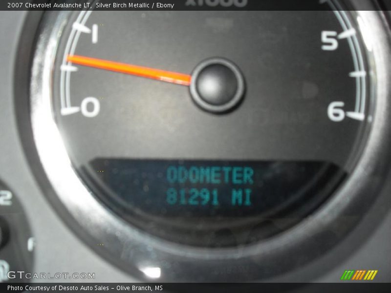 Silver Birch Metallic / Ebony 2007 Chevrolet Avalanche LT