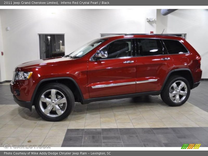 Inferno Red Crystal Pearl / Black 2011 Jeep Grand Cherokee Limited