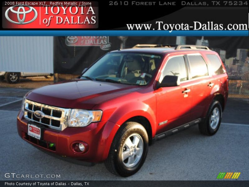 Redfire Metallic / Stone 2008 Ford Escape XLT