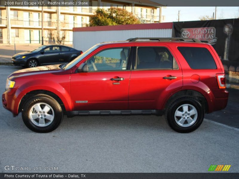 Redfire Metallic / Stone 2008 Ford Escape XLT