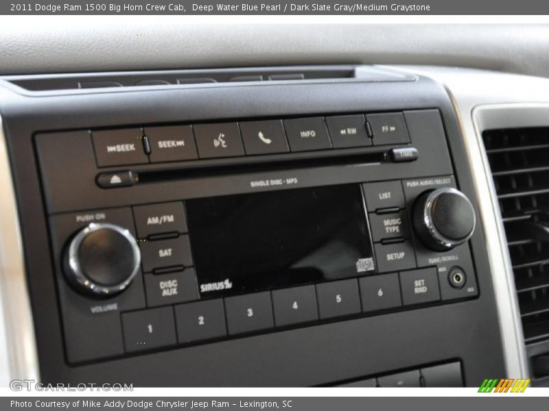 Deep Water Blue Pearl / Dark Slate Gray/Medium Graystone 2011 Dodge Ram 1500 Big Horn Crew Cab