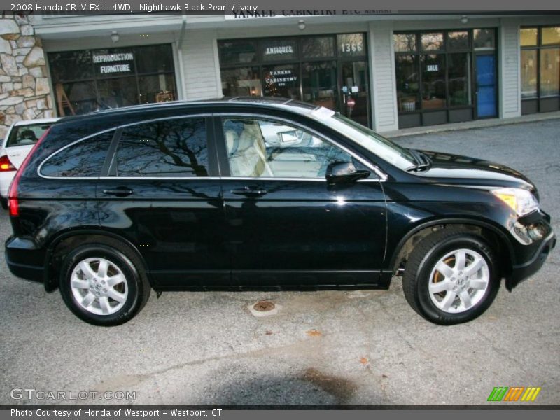 Nighthawk Black Pearl / Ivory 2008 Honda CR-V EX-L 4WD