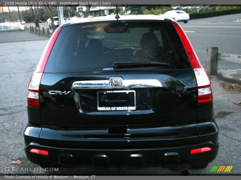 Nighthawk Black Pearl / Ivory 2008 Honda CR-V EX-L 4WD