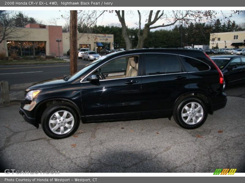 Nighthawk Black Pearl / Ivory 2008 Honda CR-V EX-L 4WD